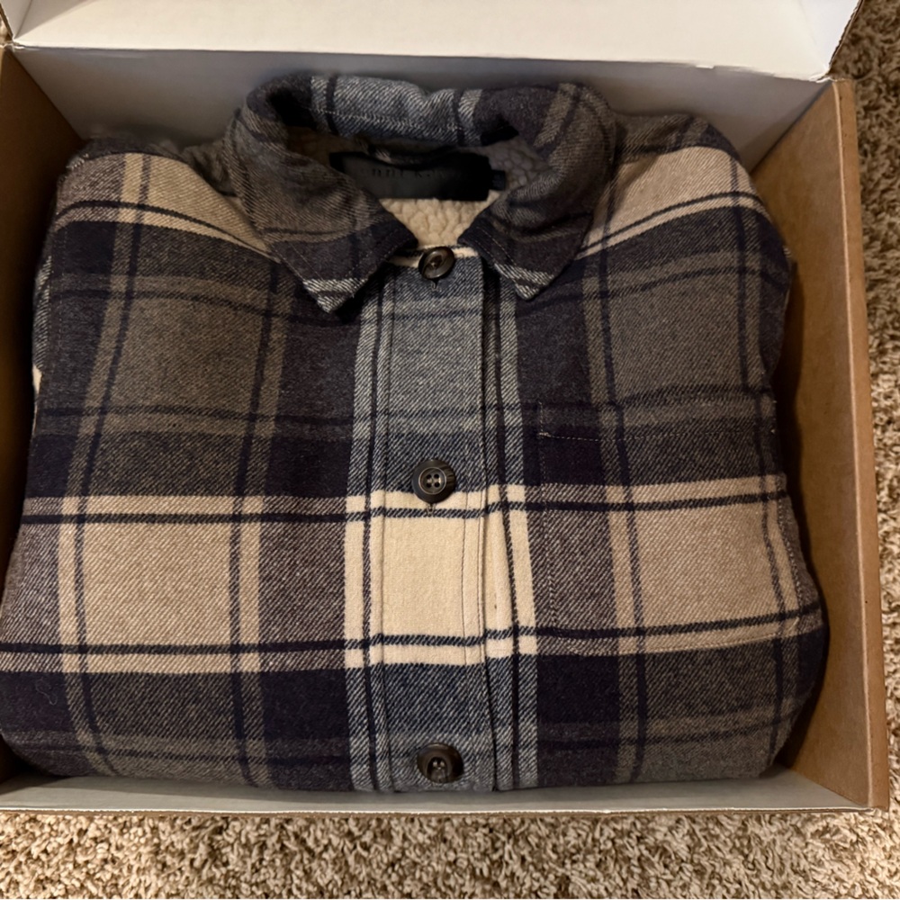 Jenni Kayne Plaid Jacket - Navy and Cream